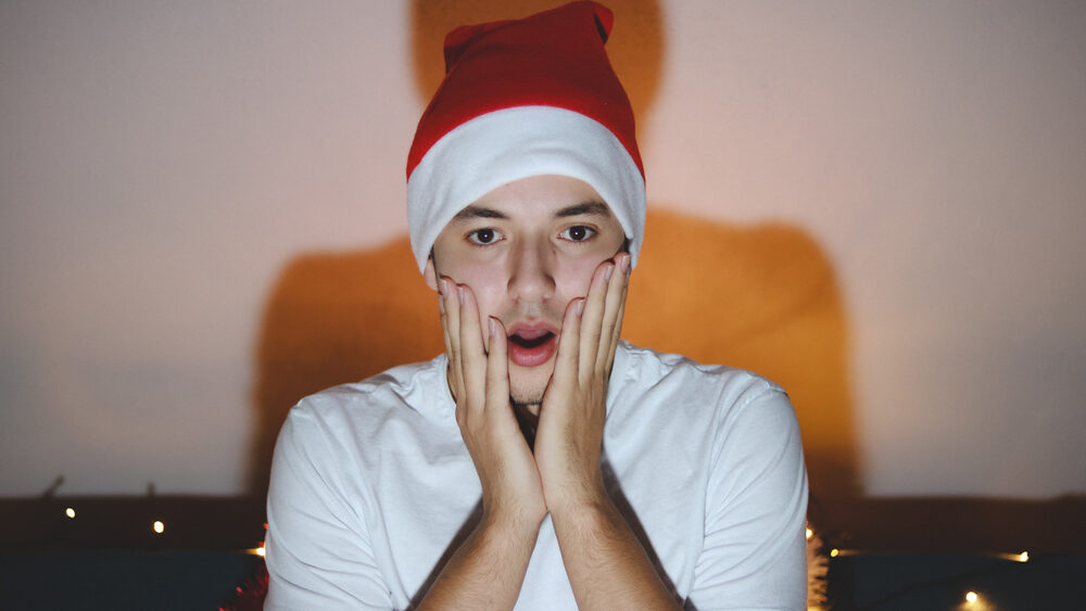 Young man shocked when experiencing Deja Vu